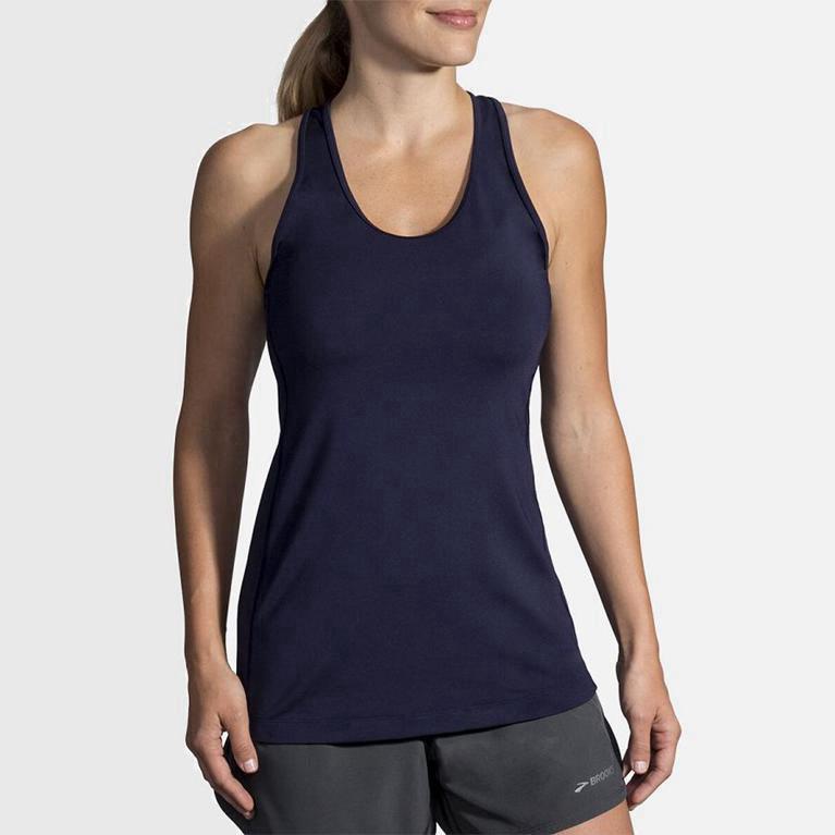 Brooks Pick-Up - Camiseta Sin Mangas Mujer - Azules (VAFD-89604)